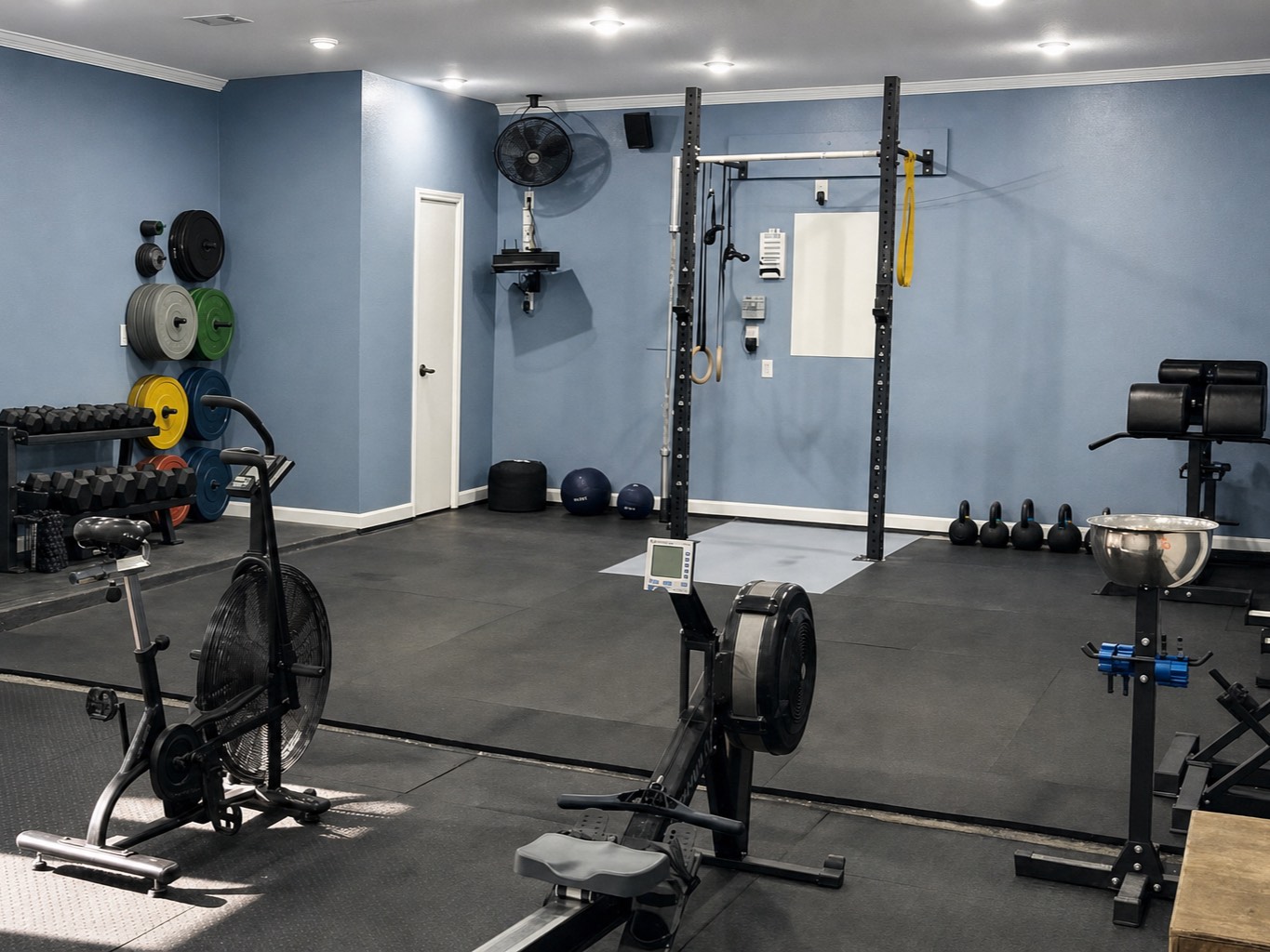 Wide view of the training space